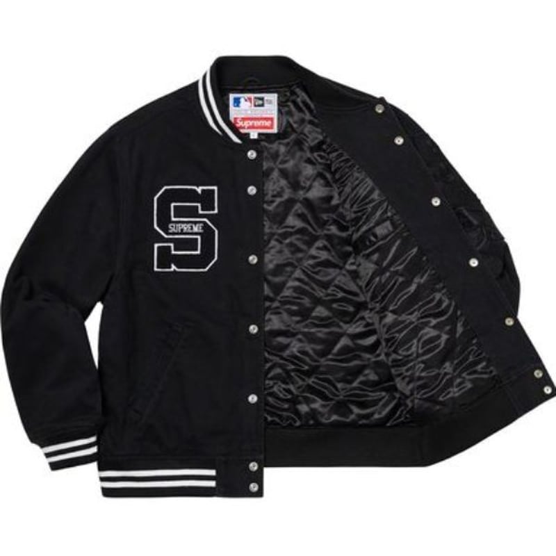 Supreme New Era MLB Varsity Jacket Black ( シュプリ...