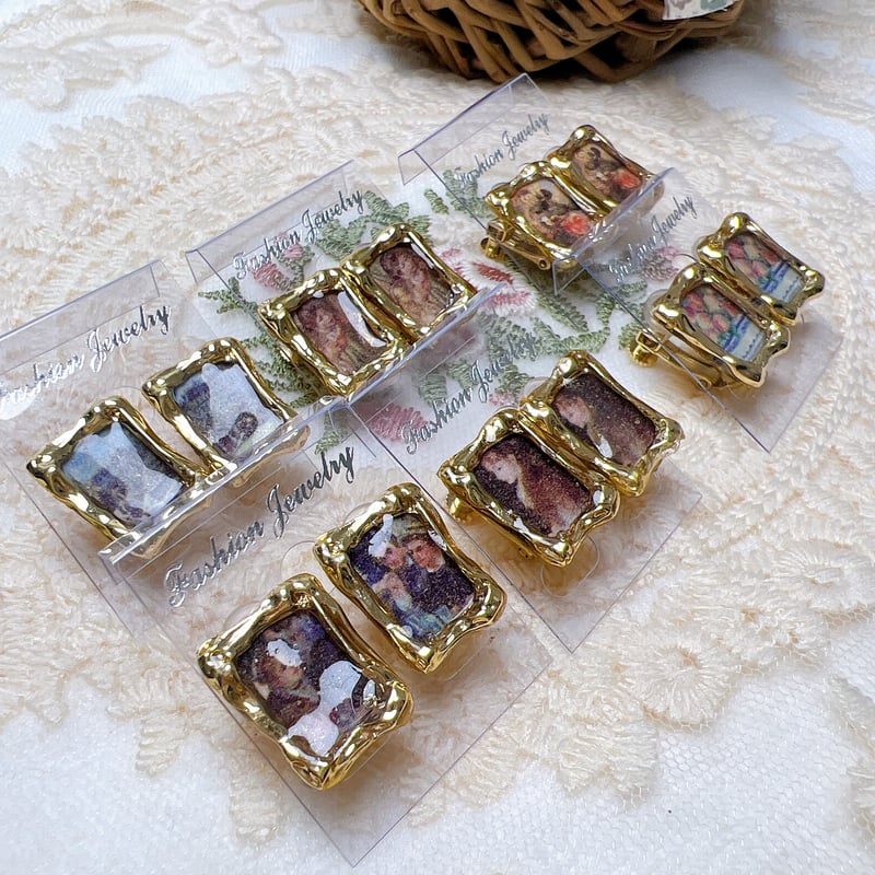 絵画イヤーアクセサリー（菊） | ROM・RENARD