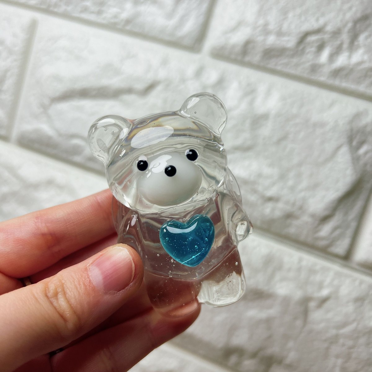 くまのスマホグリップ（水色） | ROM・RENARD