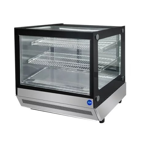 卓上型対面冷蔵ショーケース　53L　250ml缶:約85本 350ml缶:約63本 500mlペットボトル:約40本入ります!