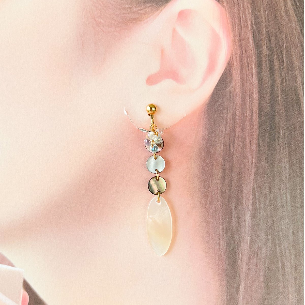 シェルイヤリング | handmade shop Ray