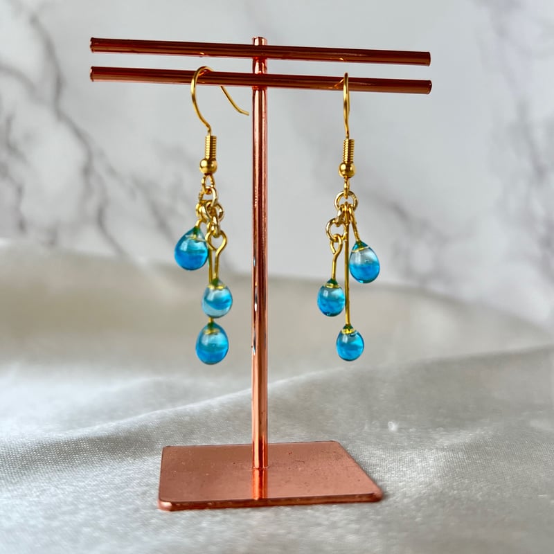 雨の雫ピアス | handmade shop Ray