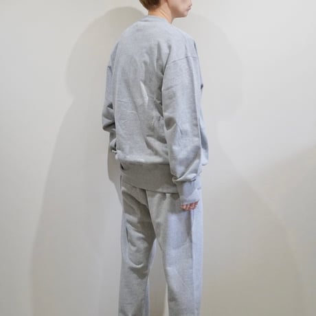 serve emb. crew sweat grey