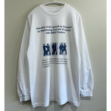 "Kenpo 3 times in a row" long T-shirt white