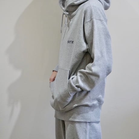 serve emb. sweat hoody grey