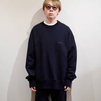 serve emb. crew sweat black