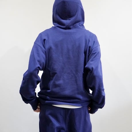 serve emb. sweat hoody navy