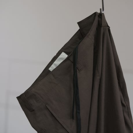 string linen pant / charcoal