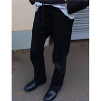 serve original string black sweat pant