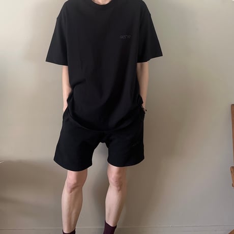 serve emb. Sweat Shorts Black