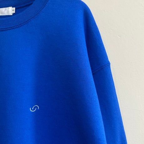 logo mark emb. crew neck sweat Blue