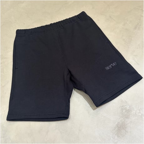 serve emb. Sweat Shorts Black