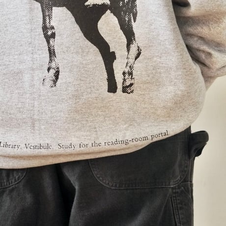 aki ago museum souvenir hoodie gray