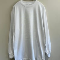 "monologue" long T-shirt white