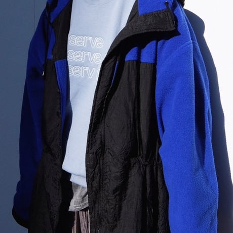 luminous emb.sweat "serve-served-serving" ver. / acid blue