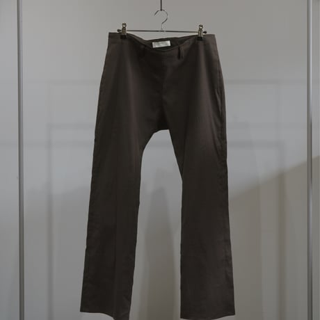 string linen pant / charcoal