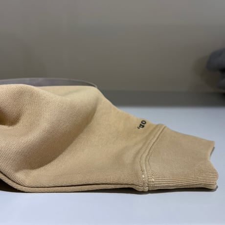 "wax on, wax off" emb. crew neck sweat