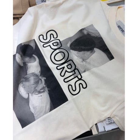 SPORTS T-SHIRT cream yellow