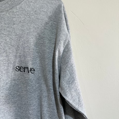 serve emb. Long Sleeve T-shir grey