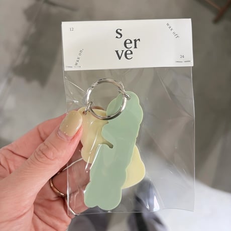 serve logo key holder  with sticker 🏷️