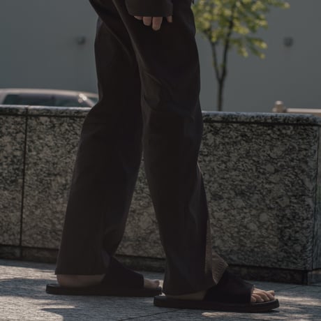 string linen pant / charcoal