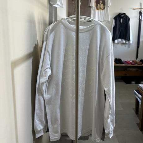 "monologue" long T-shirt white