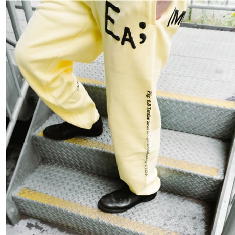 serve memorial sweat pants "light yellow"