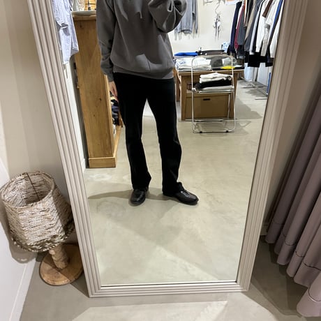 logo mark emb. crew neck sweat Charcoal