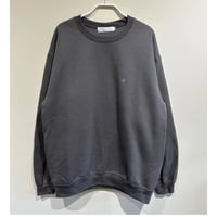 logo mark emb. crew neck sweat Charcoal