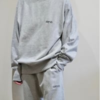 serve emb. crew sweat grey