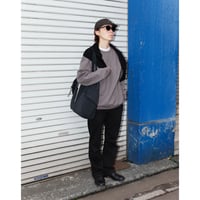 logo mark emb. crew neck sweat Charcoal