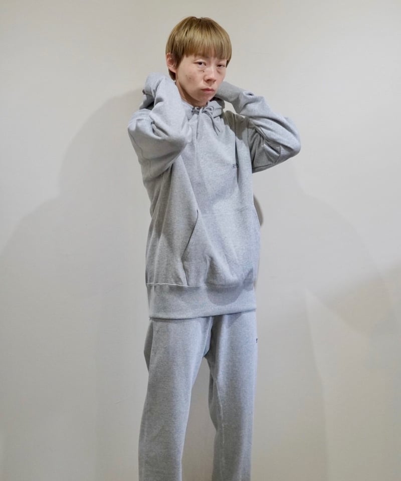 serve emb. sweat hoody grey | serve