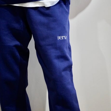 serve emb. sweat pant navy