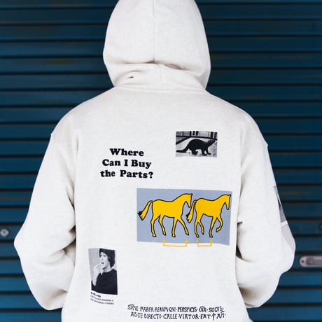 serve horse sweat hoody oatmeal