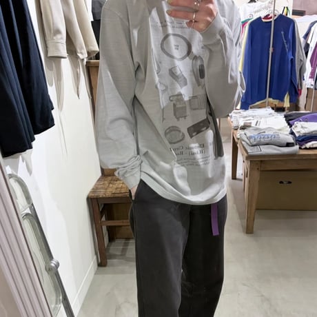catalogue long T-shirt26 "ice gray"