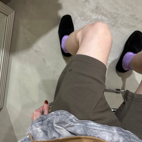 serve logo mark emb. sweat shorts