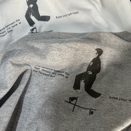"Kenpo 3 times in a row" long T-shirt white