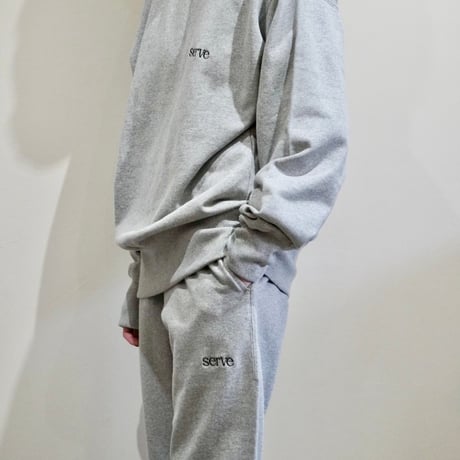 serve emb. sweat pant grey
