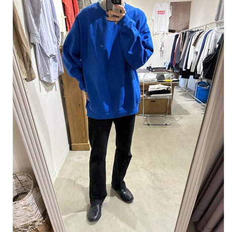 logo mark emb. crew neck sweat Blue