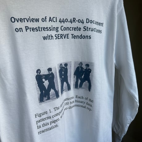 "Kenpo 3 times in a row" long T-shirt white