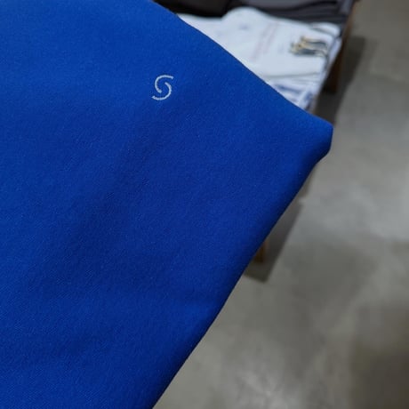 logo mark emb. crew neck sweat Blue