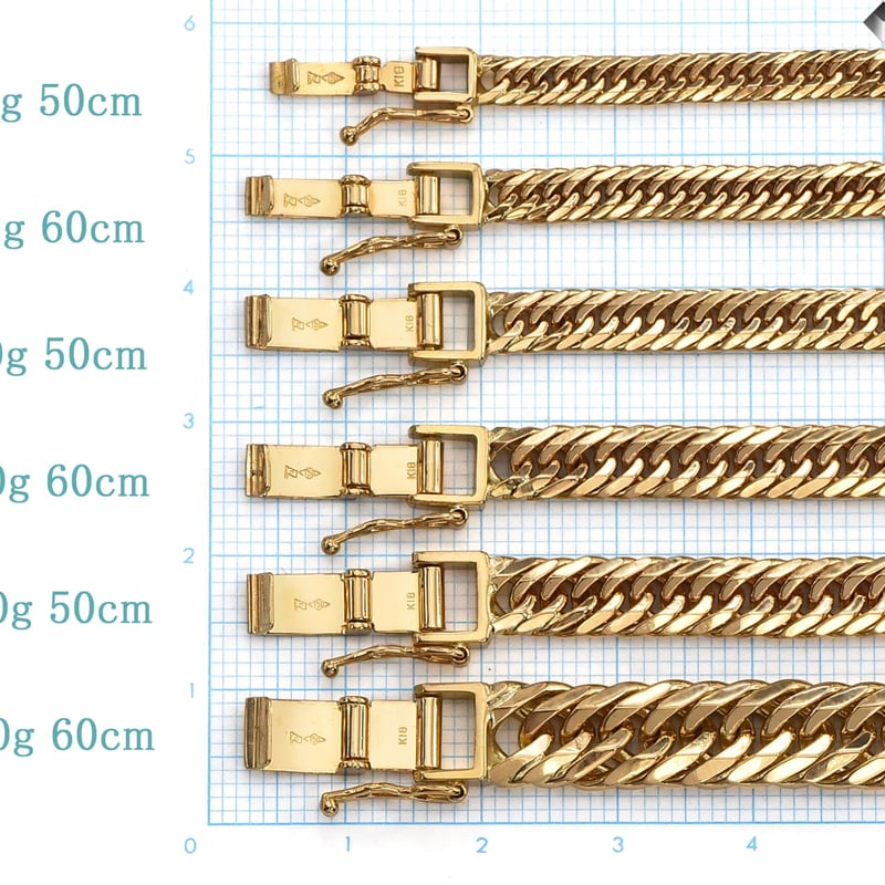 喜平ネックレス30g 50㎝18金12面トリプル