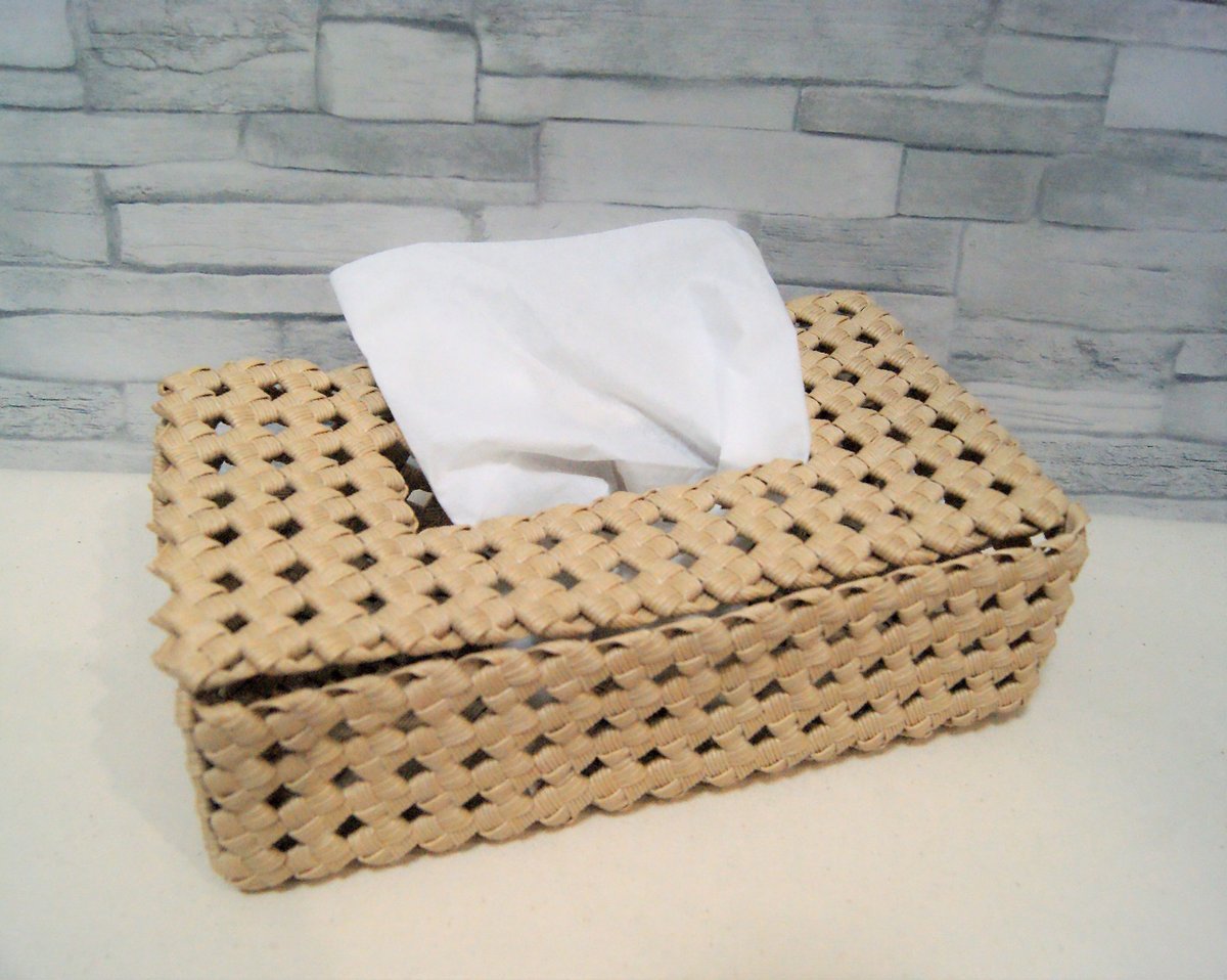 minoriページ　クラフトバンド　ティッシュケース3個 おしゃれなティッシュケース】クラフトバンド お部屋の