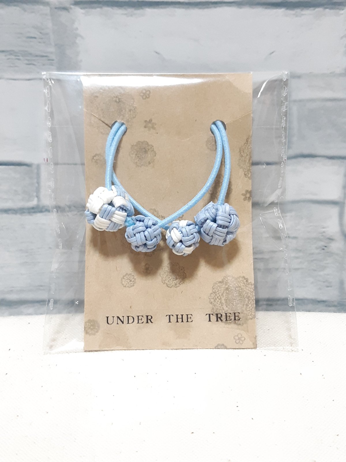 四つだたみヘアゴム】可愛い クラフトバンド アクセサリー