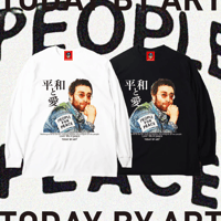 平和と愛(ロングTシャツ)