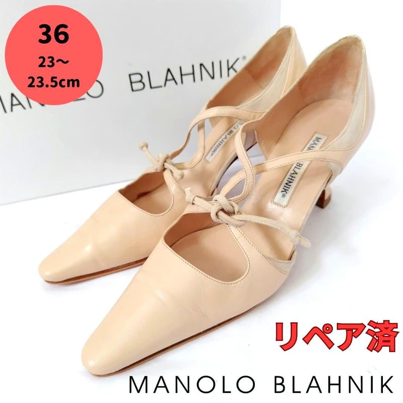 良品❤箱付き☆MANOLO BLAHNIK【マノロブラニク】アレンジ 良品❤箱付き☆MANOLO BLAHNIK【マノロブラニク】アレンジ