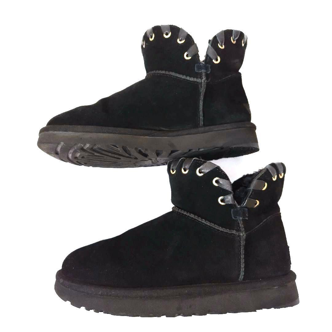 美品❤UGG【アグ】ムートンブーツ 内ボア ショートブーツ 黒 