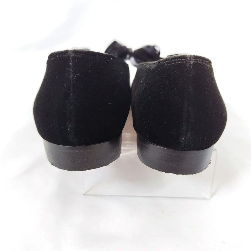 美品❤箱付き☆フェラガモ【Ferragamo】ベロア リボンローヒール