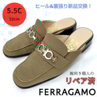 腕利き職人のリペア済美品☆箱付き【フェラガモ】 ヴァラ パンプス 黒