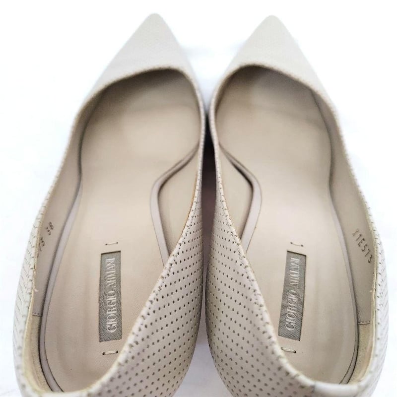 GIORGIO ARMANI　未使用　ハイヒール 美品】Giorgio Armani ライトグレー ハイヒール ⭐美品ARMANI